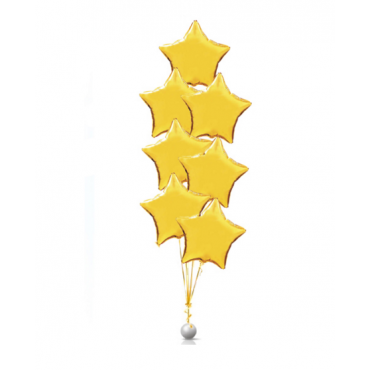 Композиция из шаров с гелием "Праздничные звезды"